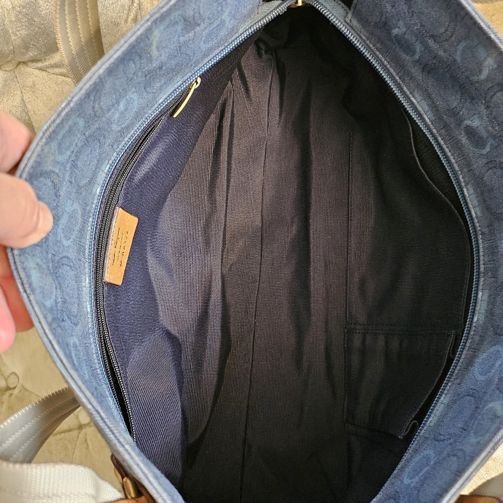 Authentic Salvatore Ferragamo denim tote bag - Picture 6 of 12